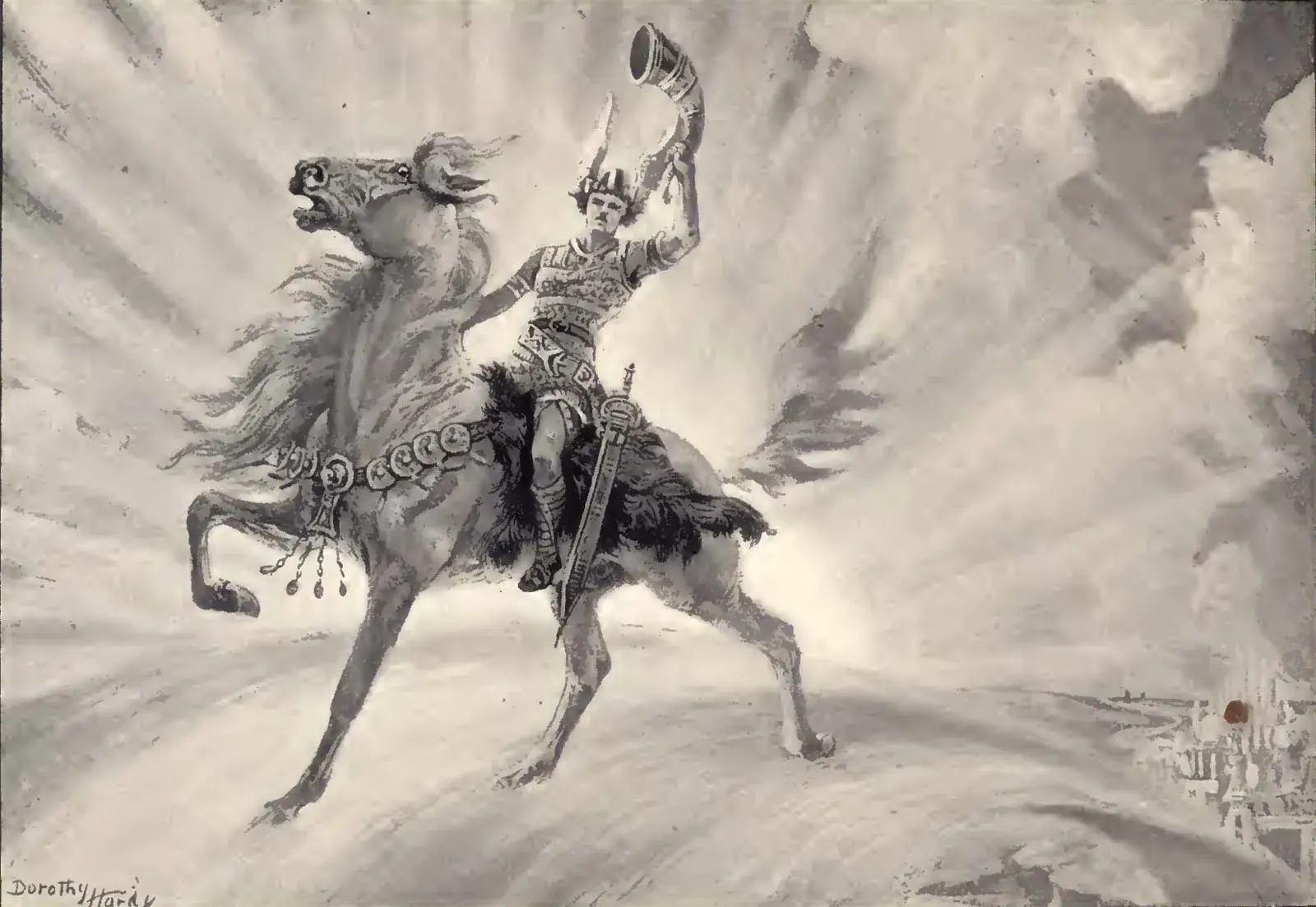 Heimdall, the Norse god who guards Bifrost