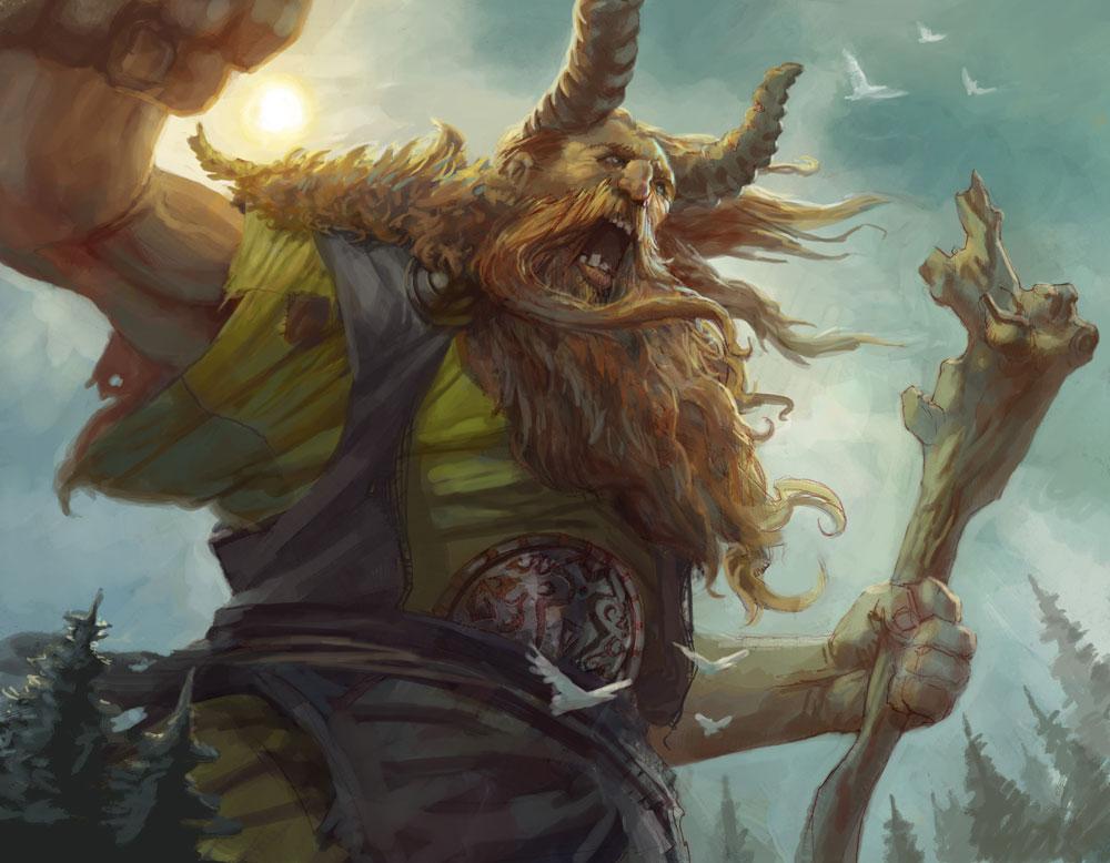 Fjolsvid giant gatekeeper of Menglads hall