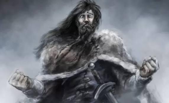 Hermod riding Sleipnir to Hel