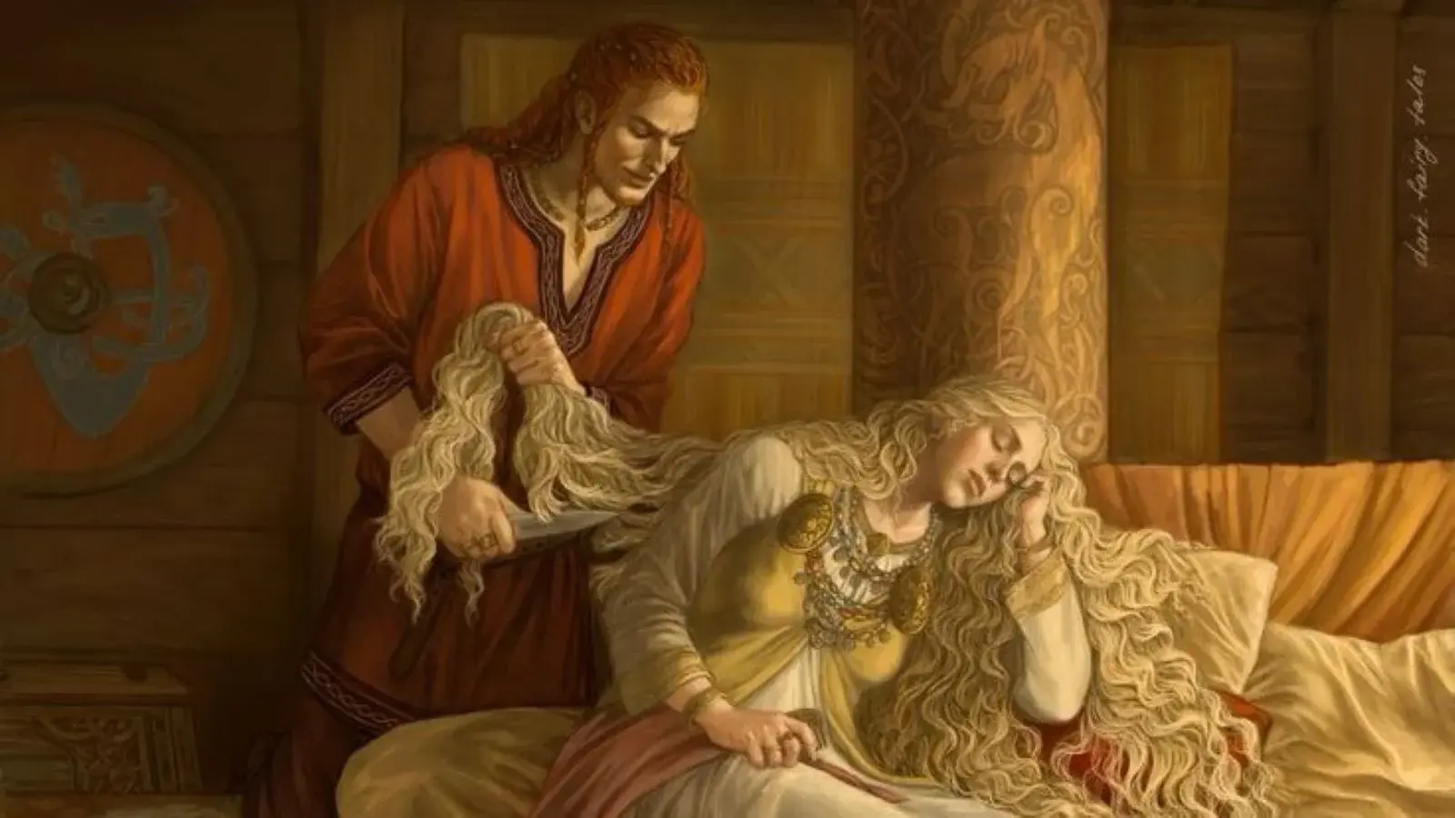 Sif, the golden-haired Norse goddess