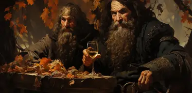 Fjalar and Galar, dwarven brewers of the Mead of Poetry