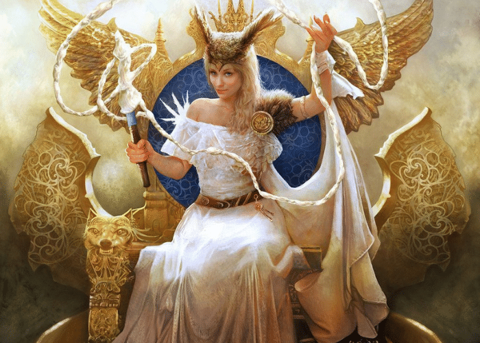 Frigg, queen of Asgard and wife of Odin